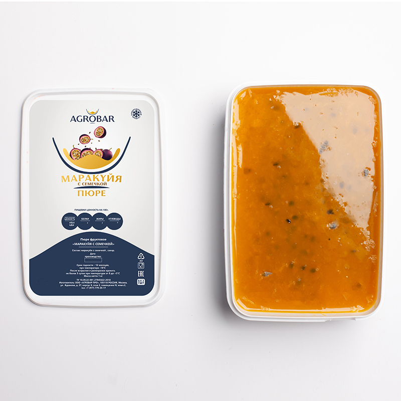 Пюре Маракуйя с СЕМЕЧКОЙ  с/м 250гр /12 Агробар