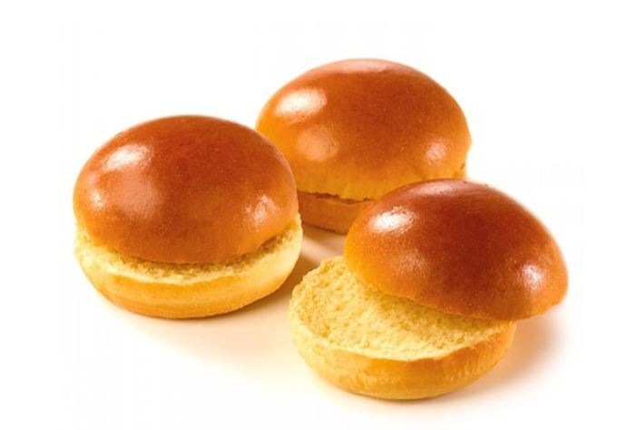 Булочка для гамбургера БРИОШЬ 125мм 1 /84гр *24шт  КОРОБ 200991 ПЕРМЬ