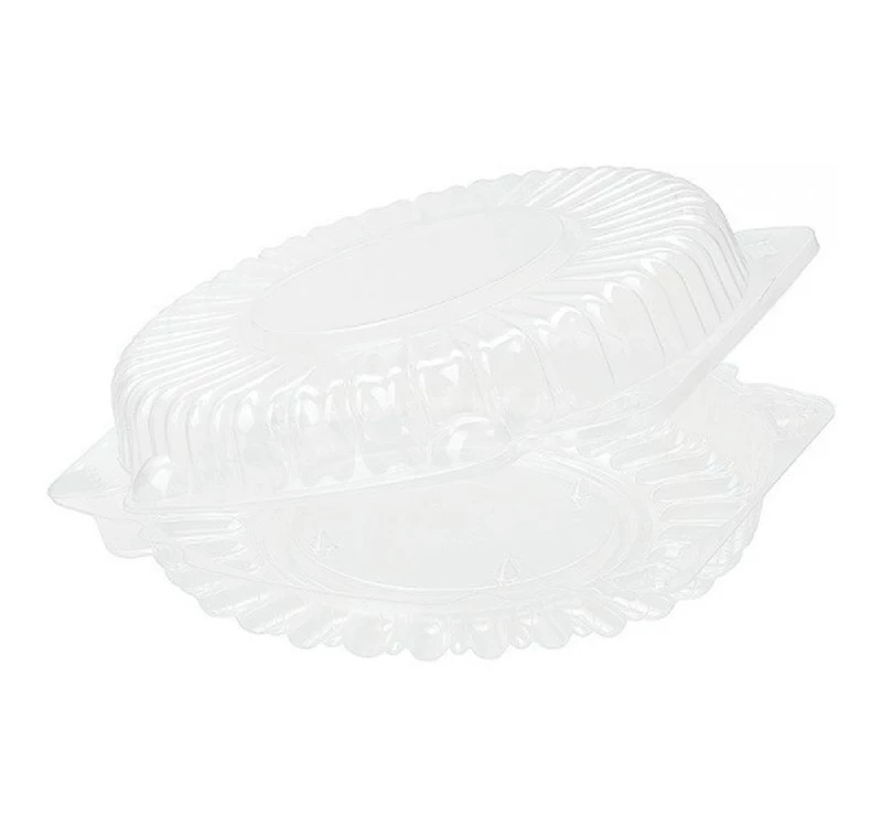 Контейнер для пирога D210 H55 прозрачный (пластик)