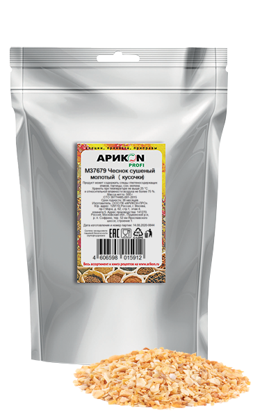 Чеснок молотый кусочки 500гр /6 Арикон