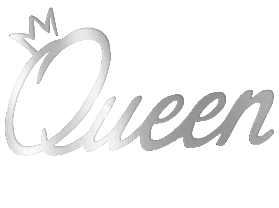 Топпер боковой Queen серебро