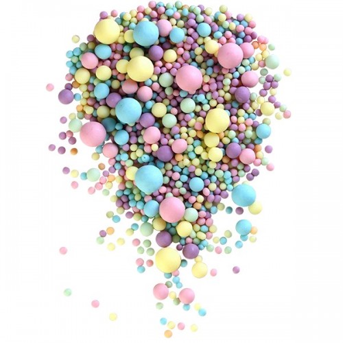 Посыпка МАТОВАЯ Голубой/желтый/розовый/изумруд/сиреневый микс 100г №295М