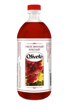 Уксус винный красный 1л  Oliveto