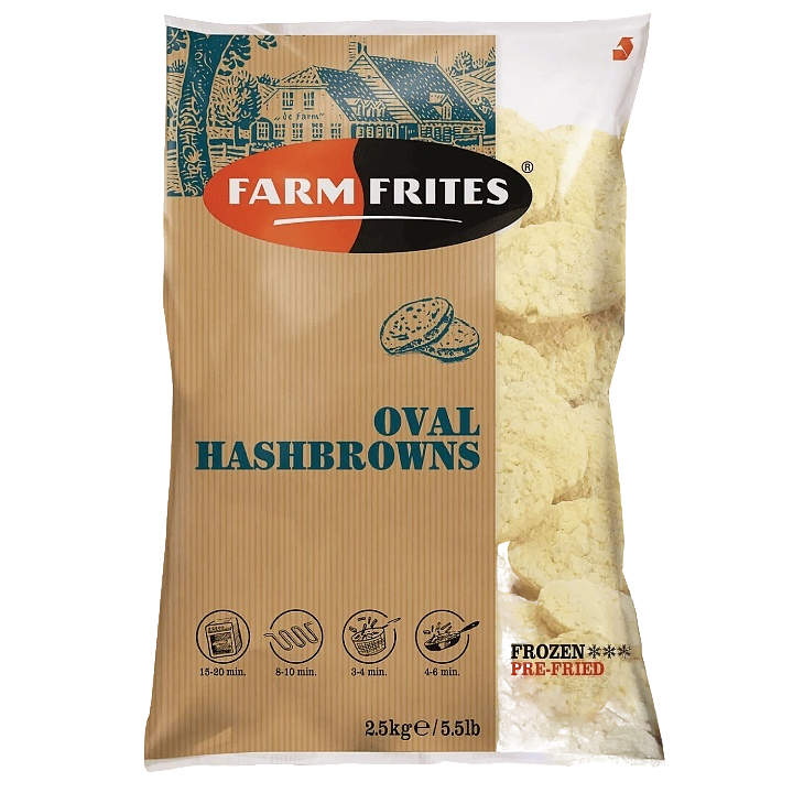 Картофельные ХАШ БРАУНЫ 2кг /5 LIVIANTA  ОВАЛЬНЫЕ большие