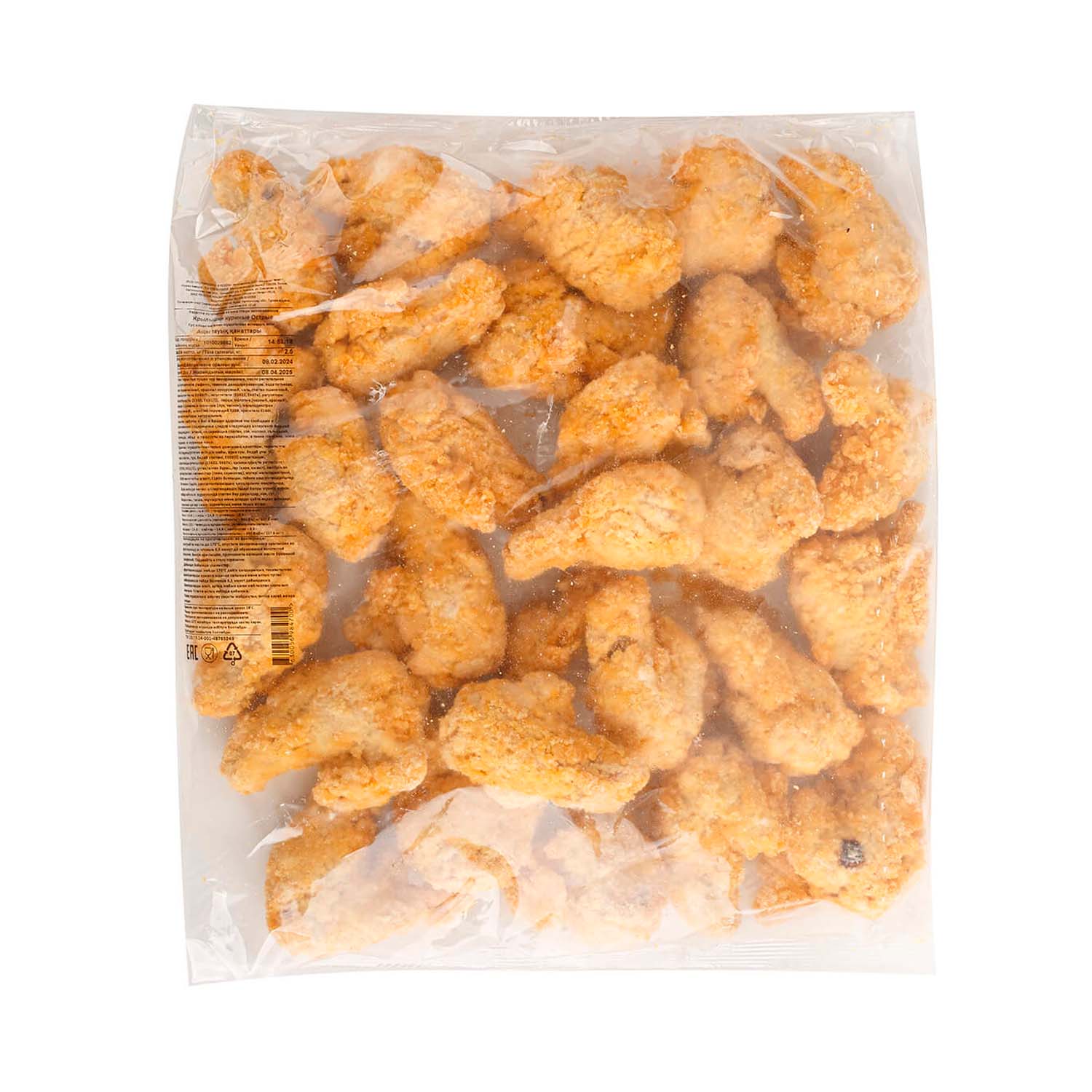 Крылья куриные острые в панировке 2,5кг/4 Мираторг
