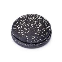 Булочка для гамбургера с кунж. 125мм ЧЕРНАЯ 89гр *24шт /80  КОРОБ 3249