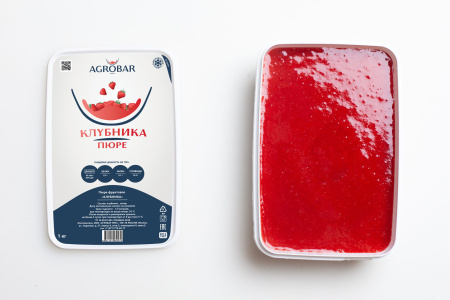 Пюре Клубника  с/м 1кг /6 Агробар