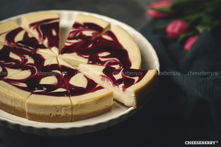 Чизкейк суфле ЧЕРНИЧНЫЙ 1,2кг/4 12 порций