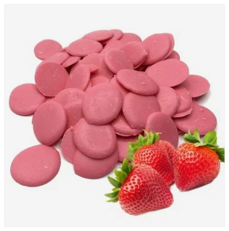 Глазурь Ш шоколадная клубника со сливками 500г/ 13 Шокомилк