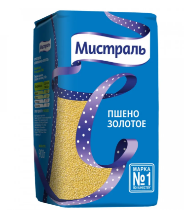 Пшено золотое 900гр /12 МИСТРАЛЬ 12252