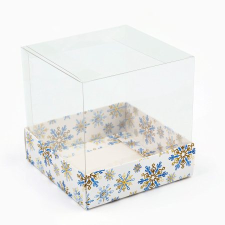 Коробка НОВОГОДНЯЯ "Новый год: Снежная сказка" 100х100х100 10454704