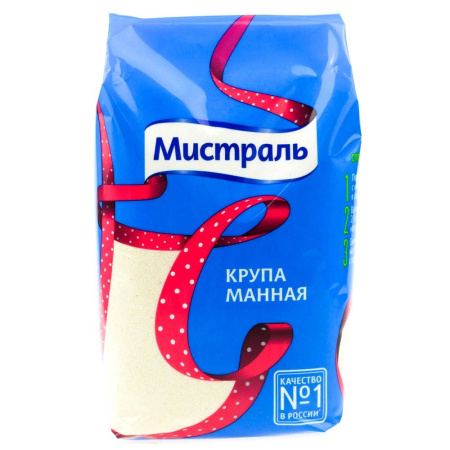 Крупа манная 800гр /12 МИСТРАЛЬ 11302