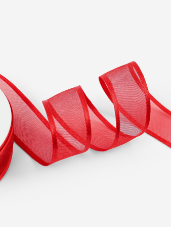 Лента АТЛАСНО-КАПРОНОВАЯ 20мм*20м красный №026 7114103