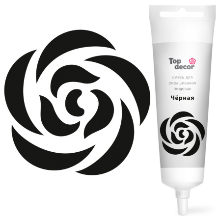 Краситель гелевый черный 100г ТОП Декор 9093379