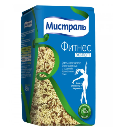 Рис Фитнес Эксперт 450гр /12  Мистраль  10654