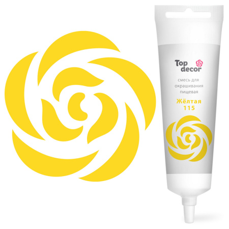 Краситель гелевый желтый 100г ТОП Декор 4885517