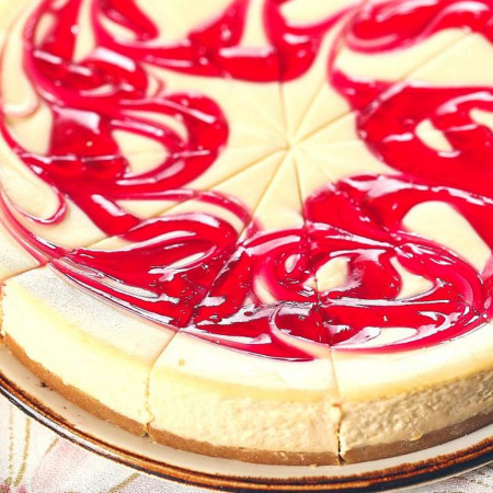 Чизкейк МАЛИНОВЫЙ 1,66кг/4 14 порций