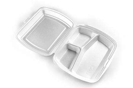 Ланч-бокс 3 секц. вспененный 1/200шт КОРОБ