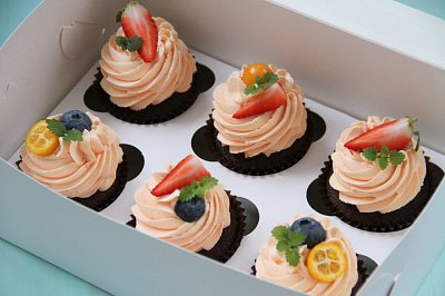 Картонные коробки для капкейков