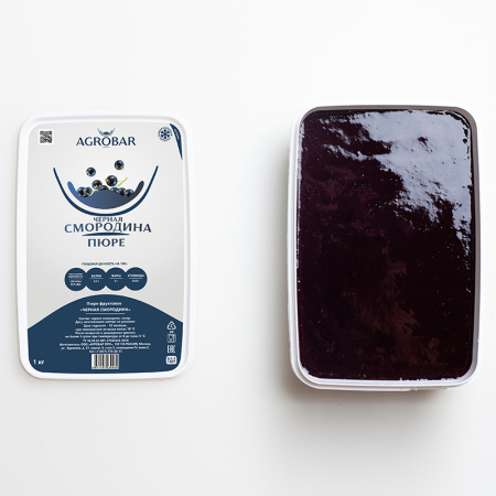 Пюре Черная смородина  с/м 1кг /6 Агробар