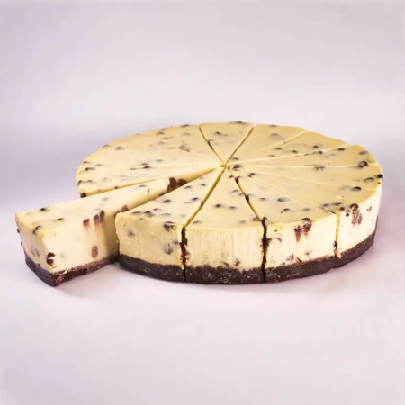 Чизкейк суфле БАНАНОВЫЙ С ШОКОЛАДНЫМ печеньем  1,66 кг /4 14 порций