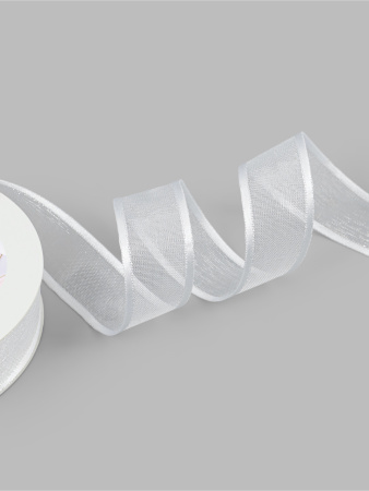 Лента АТЛАСНО-КАПРОНОВАЯ 20мм*20м белый №001 7114105