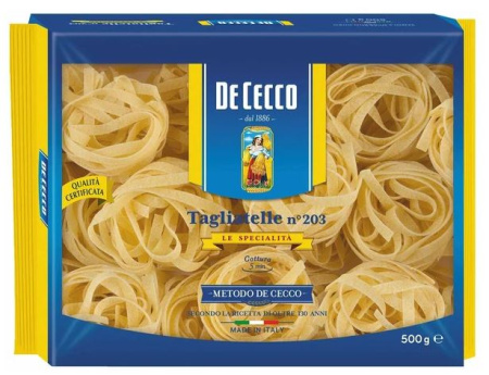 Макароны № 203  Таглиателле  500 гр /8 Де Чекко
