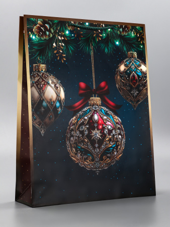 Пакет НОВОГОДНИЙ "Новогодний шар" 33х10х42,5см 10911833