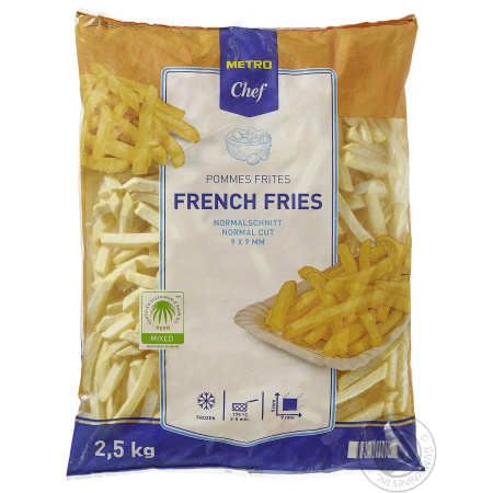Картофель фри 9*9мм  2,5кг /4 Метро Шеф