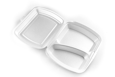 Ланч-бокс 2 секц. вспененный 1/200шт КОРОБ