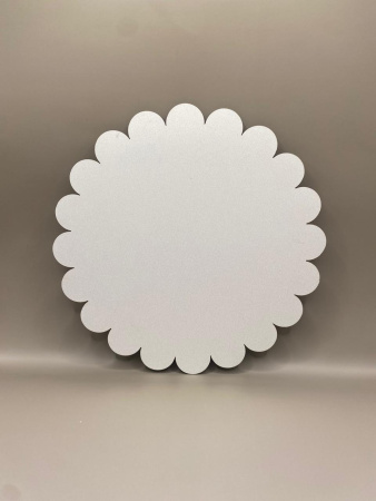 Подложка для торта деревянная ЛХДФ d-240мм РОМАШКА