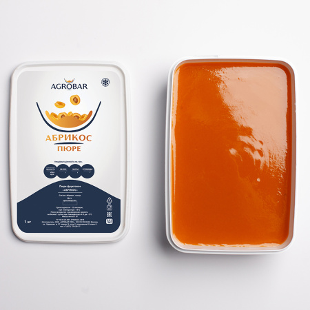 Пюре Абрикос с/м 1кг /6 Агробар