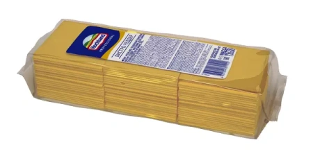 Сыр Бистро Чеддер оранж. 45% нарезка 90 ломт.*1,107кг /6 /96 /576 /12к/8 Хохланд  790911