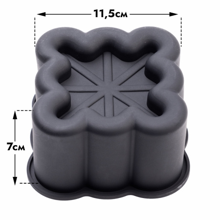 Силиконовая форма для муссовых тортов "Квадрат" 620625