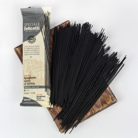 Макароны  046 Спагетти с чернилами каракатицы 500гр/12