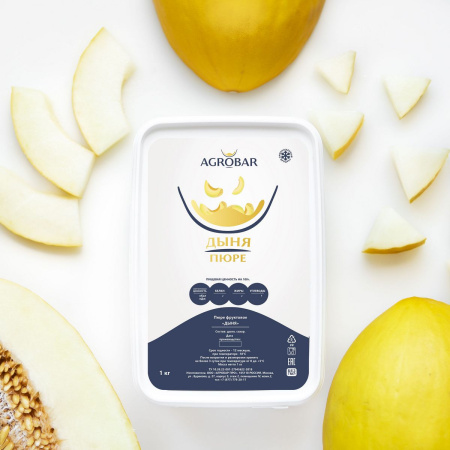 Пюре Дыня  с/м 1кг /6 Агробар