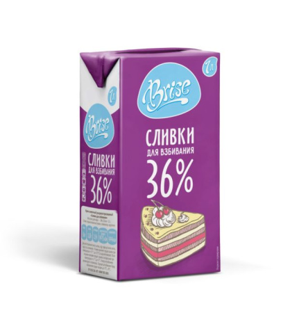 Сливки 36% 1л/12 Бризе