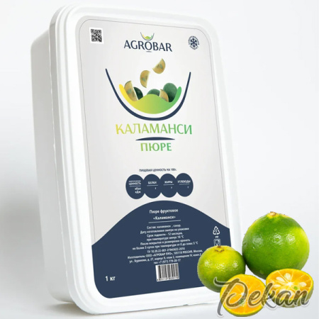 Пюре Каламанси БЕЗ САХАРА с/м 1 кг /6 Агробар