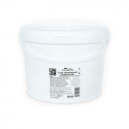  Сыр творожный 62%  10000 гр /1/55  ВЕДРО милетто M100